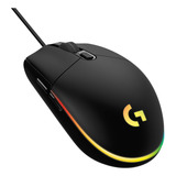 Mouse Gamer Logitech G203 Lightsync Rgb Até 8 000 Dpi Preto