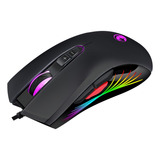 Mouse Gamer Marvo M519 12000 Dpi 8 Botões Rgb Black Cor Preto
