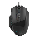 Mouse Gamer Mmo E yooso Rgb 18 Botões 16400dpi Usb Macro X39 Cor Preto