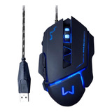 Mouse Gamer Multilaser Warrior Ivor Mo261 3200dpi 7 Botões