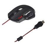 Mouse Gamer Optico 2400dpi Usb Led Profissional 7 Botões
