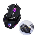 Mouse Gamer Optico Exbom Ms g260 Usb Rgb 3200dpi Para Jogo
