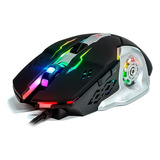Mouse Gamer Optico Led 6 Botões Cor Preto