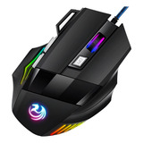 Mouse Gamer Para Jogo 3 200 Dpi Óptico Com Luzes Led Rgb Usb