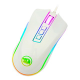 Mouse Gamer Redragon Cobra Lunar White Rgb 12400 Dpi M711w