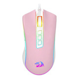 Mouse Gamer Redragon Cobra Rosa Com