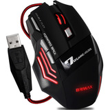 Mouse Gamer X7 Jogos Led 3200 Dpi Pc Optico 7 Botões Usb