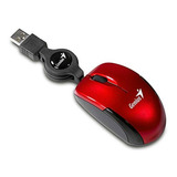 Mouse Genius Micro Traveler V2 Vermelho Usb 1000dpi 3 Botões