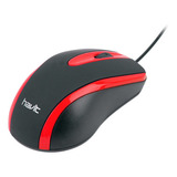 Mouse Havit Hv ms753 Para Escritorio Com Fio Cor Preto vermelho