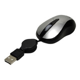 Mouse Óptico Com Fio Retrátil