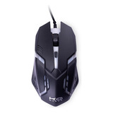Mouse Optico Gamer Standard Com Fio Usb Luz Cor Preto