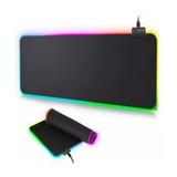 Mouse Pad Gamer Exbom Led Rgb 80x30 Cm Extra Grande Cor Preto Desenho Impresso Preto