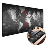 Mouse Pad Gamer Extra Grande Profissional 90x40cm Mapa