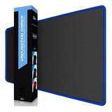 Mouse Pad Gamer Mbtech 8969407 De Borracha 350mm X 700mm X 3mm Preto azul