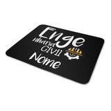 Mouse Pad Personalizado Com Nome Curso Profissão Presente