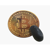 Mouse Pad Redondo Bitcoin Presente Envio Imediato 