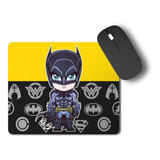 Mouse Pad Símbolo Batman Arte Tipo Desenho Liga Da Justiça