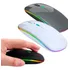 Mouse Recarregável Sem Fio Com Bluetooth Wireless Led Rgb Cor Cinza