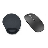 Mouse Recarregável Silencioso Mouse Pad Para Notebook Dell Cor Preto