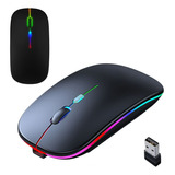 Mouse Recarregável Wireless Sem Fio Com