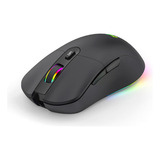 Mouse Rgb Wireless E Cabo Double Max 10000dpi 6 Botões