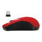 Mouse Sem Fio 2.4g Wireless Optical Weibo Jogador Power Cor Vermelho