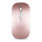 Mouse Sem Fio Bluetooth Recarregável Clique Macio Dual Mode