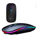 Mouse Sem Fio Bluetooth Rgb Led Recarregável Ergonômico Wireless
