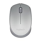 Mouse Sem Fio Logitech M170 Com Design Ambidestro Compacto, Conexão Usb E Pilha Inclusa - Prata