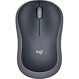 Mouse Sem Fio Logitech M185 Com Design Ambidestro Compacto Conexão USB Frequência De 2 4 GHz E Pilha Inclusa Cinza