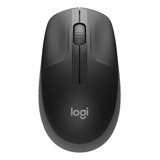 Mouse Sem Fio Logitech M190 Com Pilha Inclusa Cinza