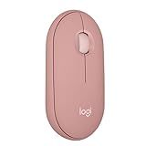 Mouse Sem Fio Logitech Pebble 2 M350s Com Clique Silencioso, Design Slim Ambidestro, Conexão Bluetooth E Pilha Inclusa - Rosa