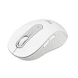 Mouse Sem Fio Logitech Signature M650 Com Design De Tamanho Compacto  Clique Silencioso  Botões Laterais Personalizáveis  Conexão USB E Bluetooth   Branco