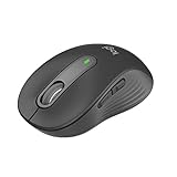 Mouse Sem Fio Logitech Signature M650 Com Design De Tamanho Compacto, Clique Silencioso, Botões Laterais Personalizáveis, Conexão Usb E Bluetooth - Grafite