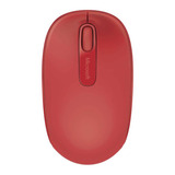 Mouse Sem Fio Microsoft Souris Wireless Mobile 1850 Vermelho