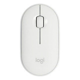 Mouse Sem Fio Pebble 2 M350s Bluetooth E Botão Easy switch Cor Branco Logitech