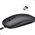 Mouse Sem Fio Recarregável Led Rgb Usb Ergonômico Escritório