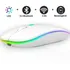 Mouse Sem Fio Recarregável Rgb 7 Cores Nano Usb Compacto Cor Preto