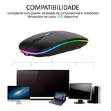 Mouse Sem Fio Recarregavel