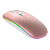 Mouse Sem Fio Recarregável Wireless 2 4ghz Usb Led Slim
