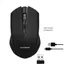 Mouse Sem Fio Recarregável Wireless Led Rgb Ergonômico Cor Preto