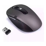 Mouse Sem Fio Wireless 2 4ghz Usb Notebook Alcance 10m Cinza