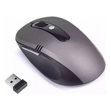 Mouse Sem Fio Wireless 7 Botões Usb Notebook Pc Alcance 10m Cor Prata