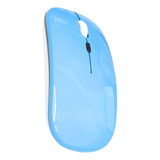 Mouse Slim Bluetooth Wireless S fio Recarregável Ergonômico Cor Azul