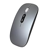 Mouse Slim Recarregável Bluetooth Para Apple Macbook Air E Apple Macbook Pro Inclusive Modelos Macbook Air M1 E M2 - Macbook Pro M1 - M2 E Macbook Pro M3 (cinza)