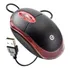 Mouse Usb Optical Preto Com Led Vermelho Exbom Ms-9