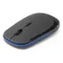 Mouse Wireless S/ Fio 2.4 Ghz Emborrachado Com Pilhas Cor Azul