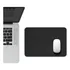 Mousepad 25x20cm Couro Sintético Slim Impermeável Gamer Cor Preto