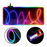 Mousepad Gamer Abstrato Led Rgb Extra