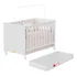 Móveis Bela Berço Americano Caminha Multifuncional 3 X 1 Com Colchão Impermeavel Cor Branco